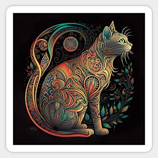 Feline Nouveau 3 Sticker